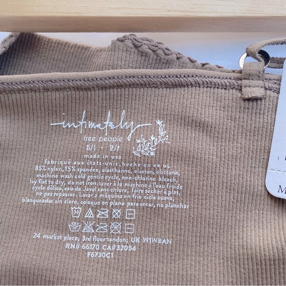 NWT  Intimately Free People Candy Seamless Bra. Sand . Sz XS/S - Picture 6 of 8